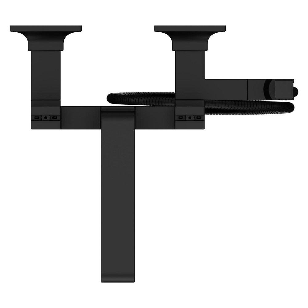 Pfister Matte Black Wall Mount Filler (Trim Only) 