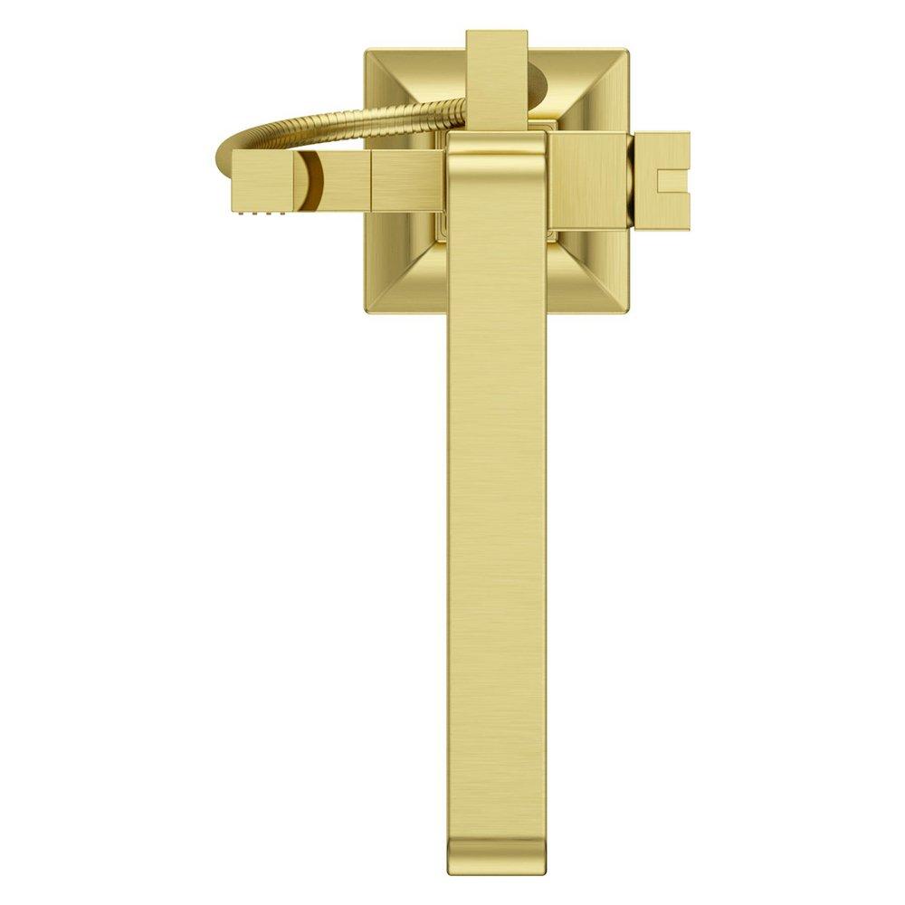 Pfister Brushed Gold Less Handles Floor Mount Filler (Trim Only) 