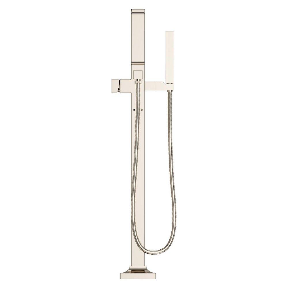 Pfister Polished Nickel Less Handles Floor Mount Filler (Trim Only) 