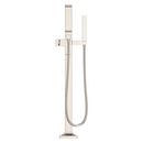 Pfister Polished Nickel Less Handles Floor Mount Filler (Trim Only) 