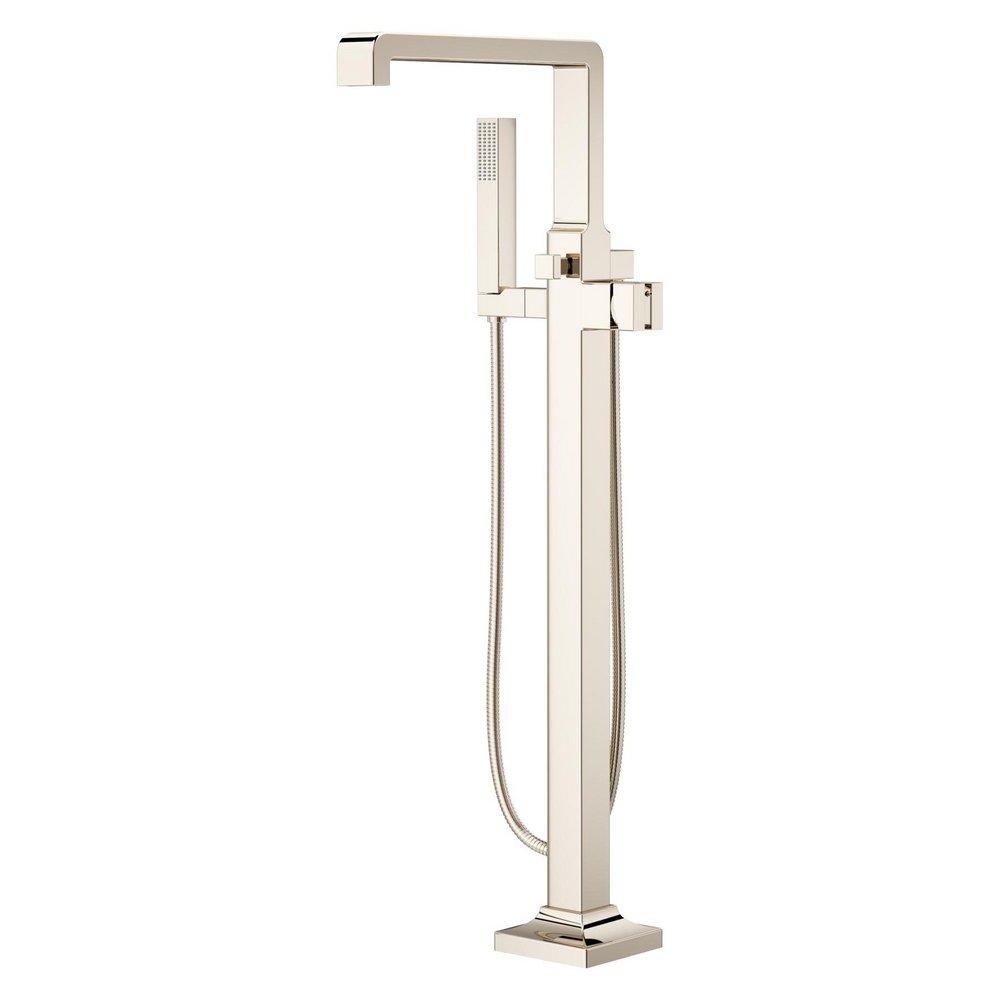 Pfister Polished Nickel Less Handles Floor Mount Filler (Trim Only) 