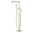 Pfister Polished Nickel Less Handles Floor Mount Filler (Trim Only) 