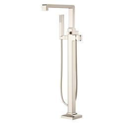 Less Handles Floor Mount Filler in Polished Nickel (Trim Only)