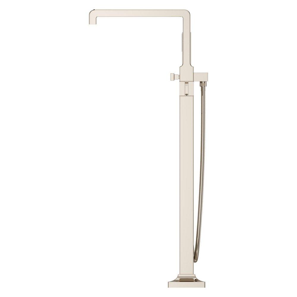 Pfister Polished Nickel Less Handles Floor Mount Filler (Trim Only) 