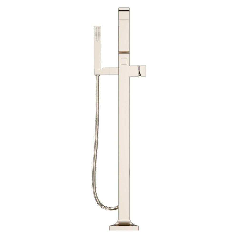 Pfister Polished Nickel Less Handles Floor Mount Filler (Trim Only) 