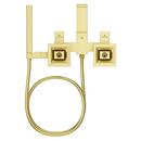 VERVE WALL-MOUNT TUB FILLER WITHOUT HANDLESIN BRUSHED GOLD 