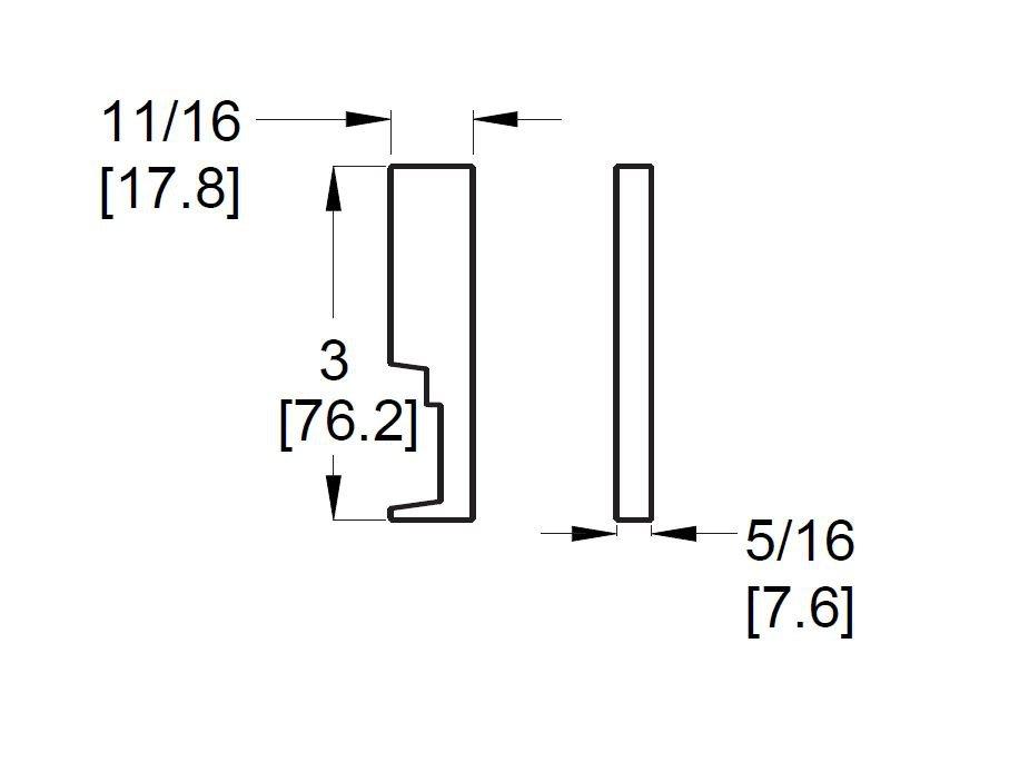 VERVE LEVER HDL KIT FOR SINGLE CONTROL LAVATORY FAUCET IN POLISHED NICKEL 