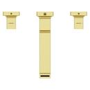 Two Handle Widespread Bathroom Sink Faucet in Brushed Gold (Handles Sold Separately) 