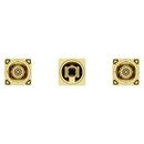 Two Handle Widespread Bathroom Sink Faucet in Brushed Gold (Handles Sold Separately) 