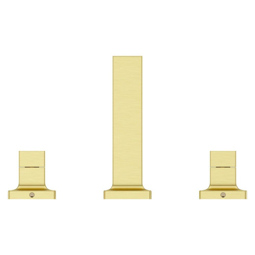 Two Handle Widespread Bathroom Sink Faucet in Brushed Gold (Handles Sold Separately) 