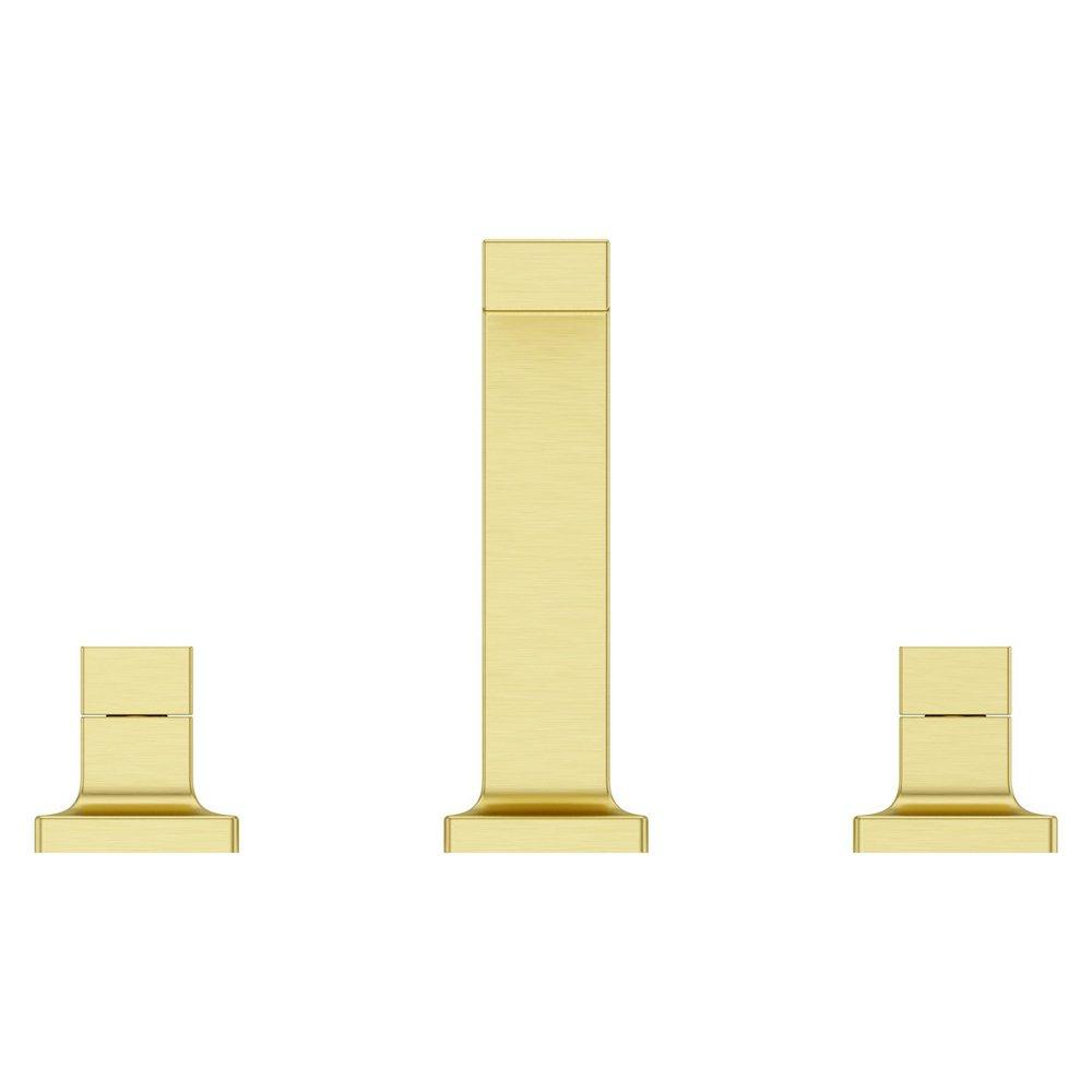 Two Handle Widespread Bathroom Sink Faucet in Brushed Gold (Handles Sold Separately) 