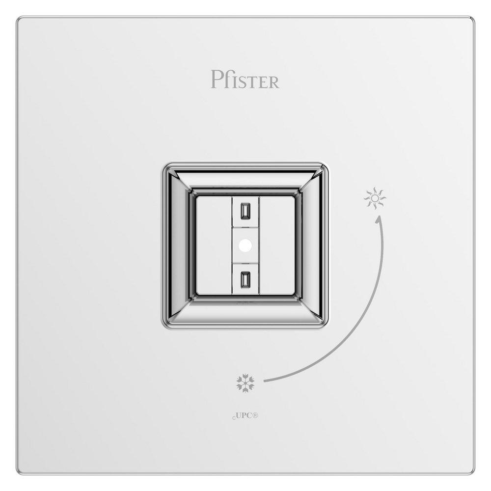 Pfister Polished Chrome No Handle Bathtub & Shower Faucet (Trim Only) 