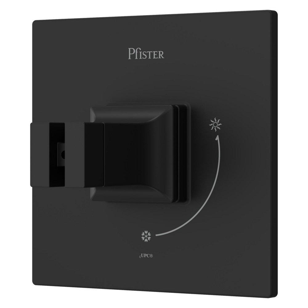 Pfister Matte Black No Handle Bathtub & Shower Faucet (Trim Only) 