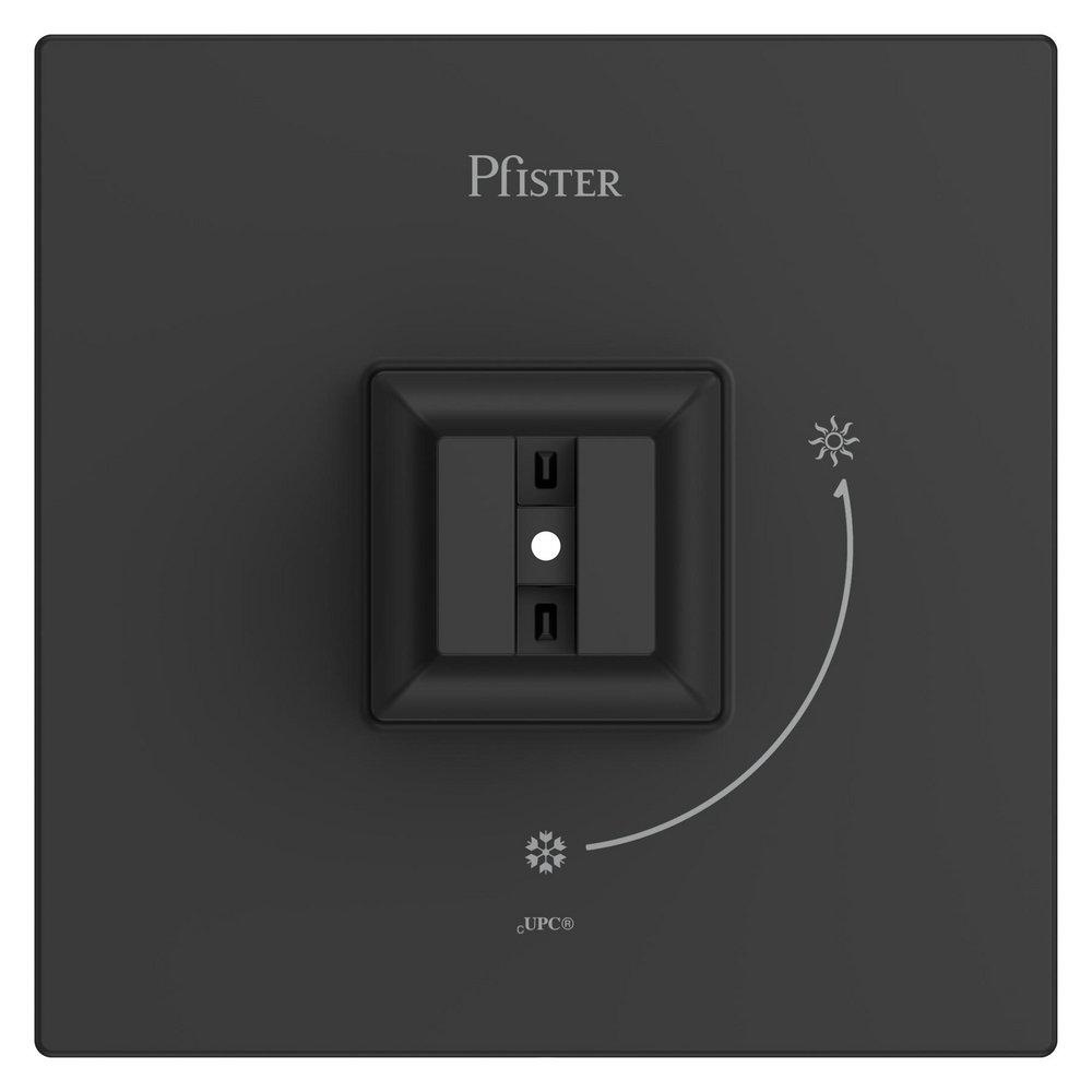 Pfister Matte Black No Handle Bathtub & Shower Faucet (Trim Only) 