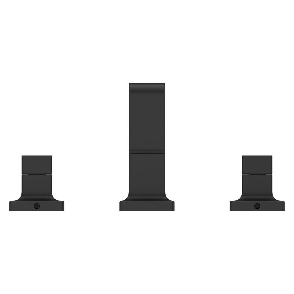 Pfister Matte Black Two Handle Widespread Bathroom Sink Faucet 