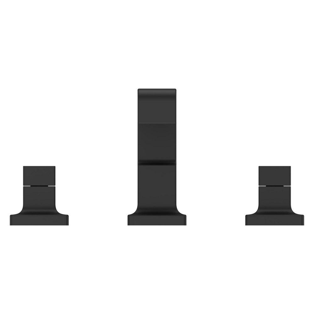 Pfister Matte Black Two Handle Widespread Bathroom Sink Faucet 