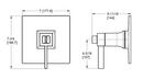 Pfister Polished Chrome Single Handle Thermostatic Valve Trim 