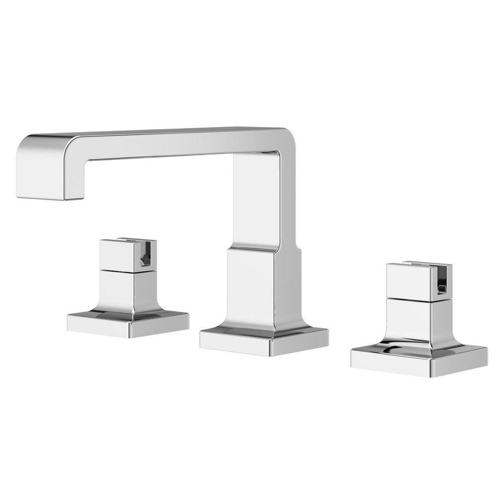 Two Handle Widespread Bathroom Sink Faucet in Polished Chrome (Handles Sold Separately) 