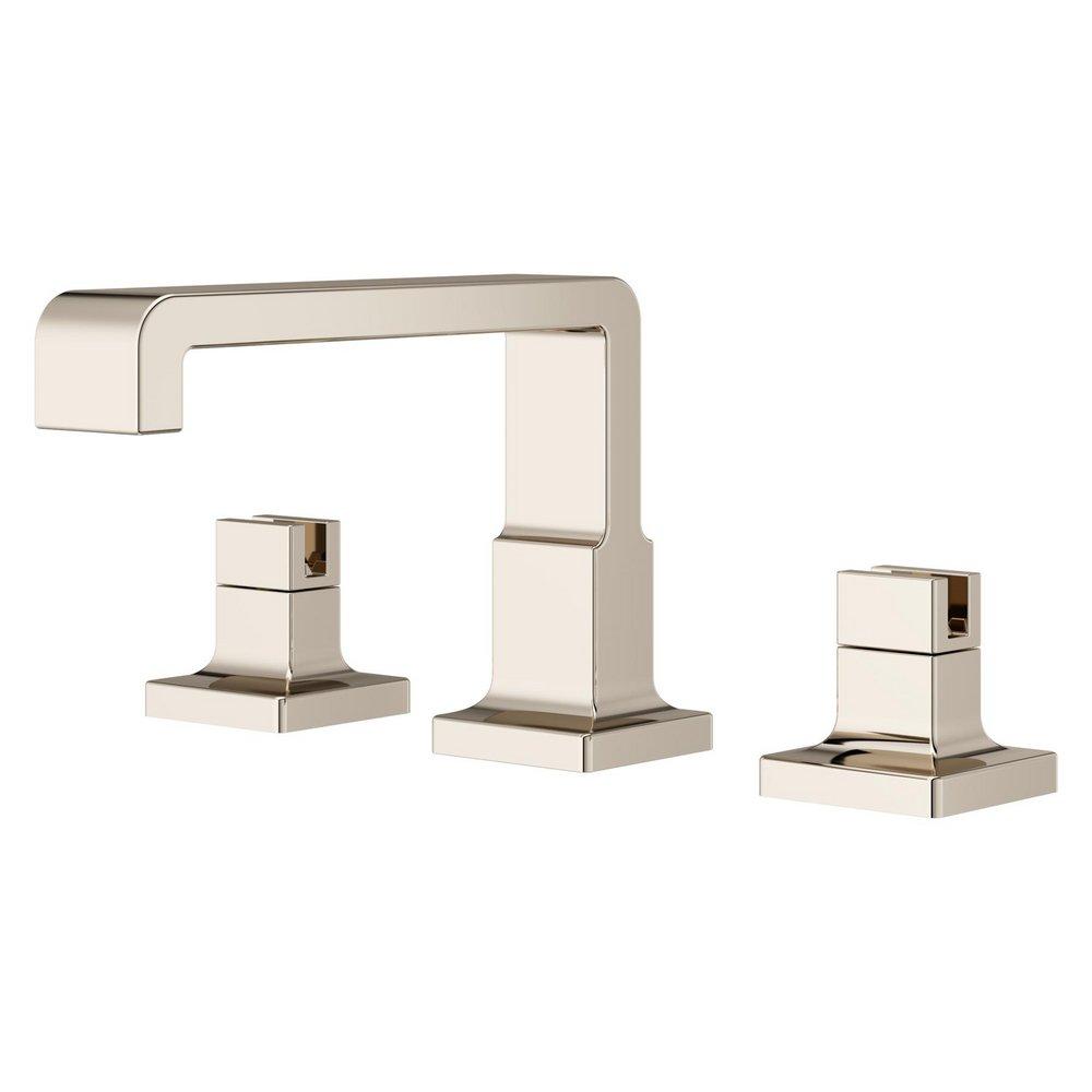 Two Handle Widespread Bathroom Sink Faucet in Polished Nickel (Handles Sold Separately) 