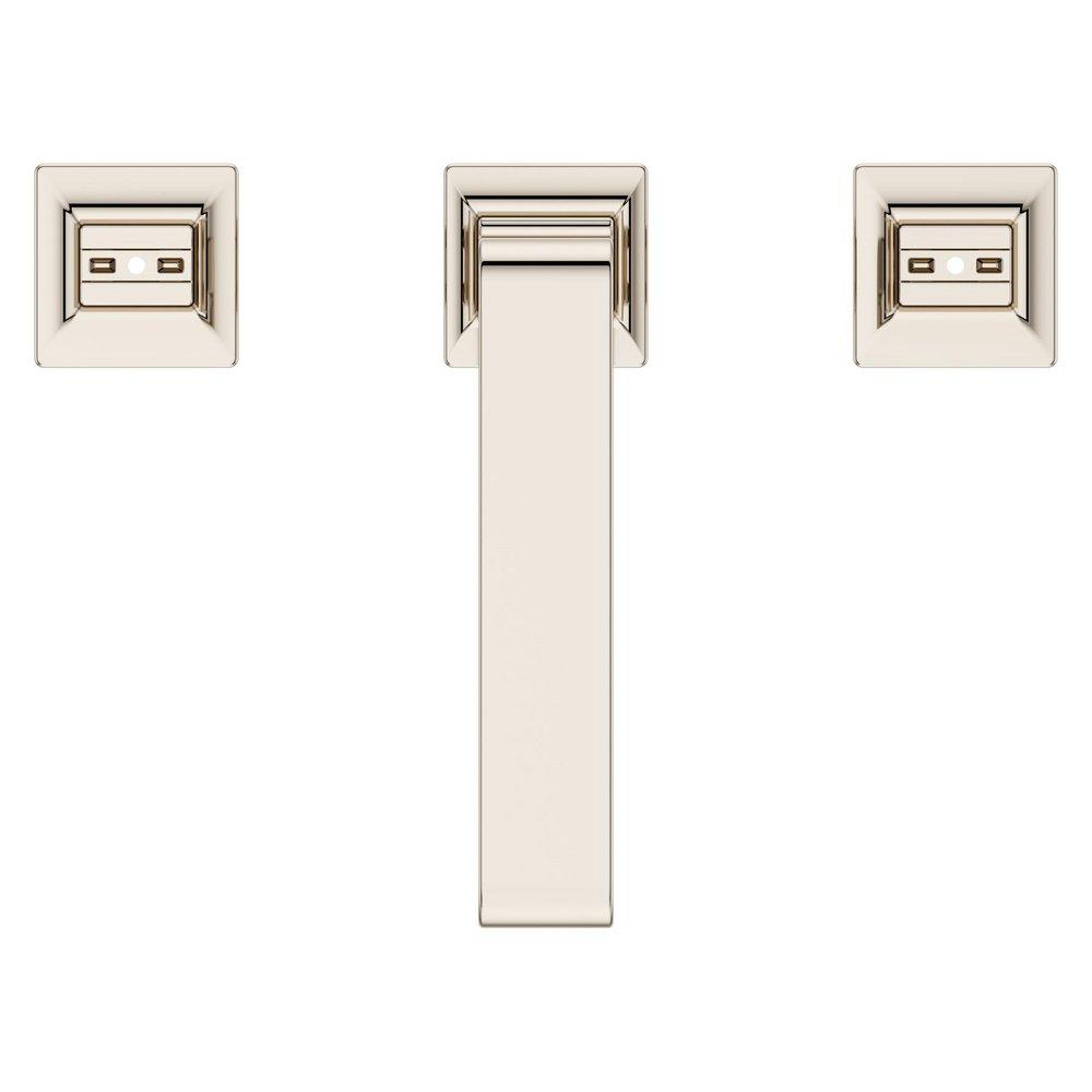 Two Handle Widespread Bathroom Sink Faucet in Polished Nickel (Handles Sold Separately) 