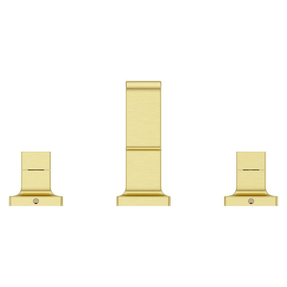 Two Handle Widespread Bathroom Sink Faucet in Brushed Gold (Handles Sold Separately) 