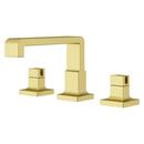 Two Handle Widespread Bathroom Sink Faucet in Brushed Gold (Handles Sold Separately) 