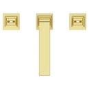 Two Handle Widespread Bathroom Sink Faucet in Brushed Gold (Handles Sold Separately) 