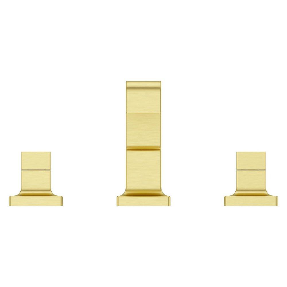 Two Handle Widespread Bathroom Sink Faucet in Brushed Gold (Handles Sold Separately) 