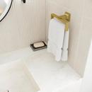 VERVE TOWEL RING IN BRUSHED GOLD 