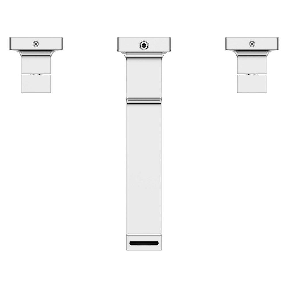 Pfister Polished Chrome Two Handle Widespread Bathroom Sink Faucet 