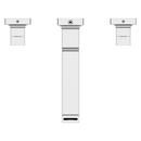 Two Handle Widespread Bathroom Sink Faucet in Polished Chrome 