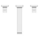 Two Handle Widespread Bathroom Sink Faucet in Polished Chrome 