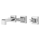 Two Handle Widespread Bathroom Sink Faucet in Polished Chrome 