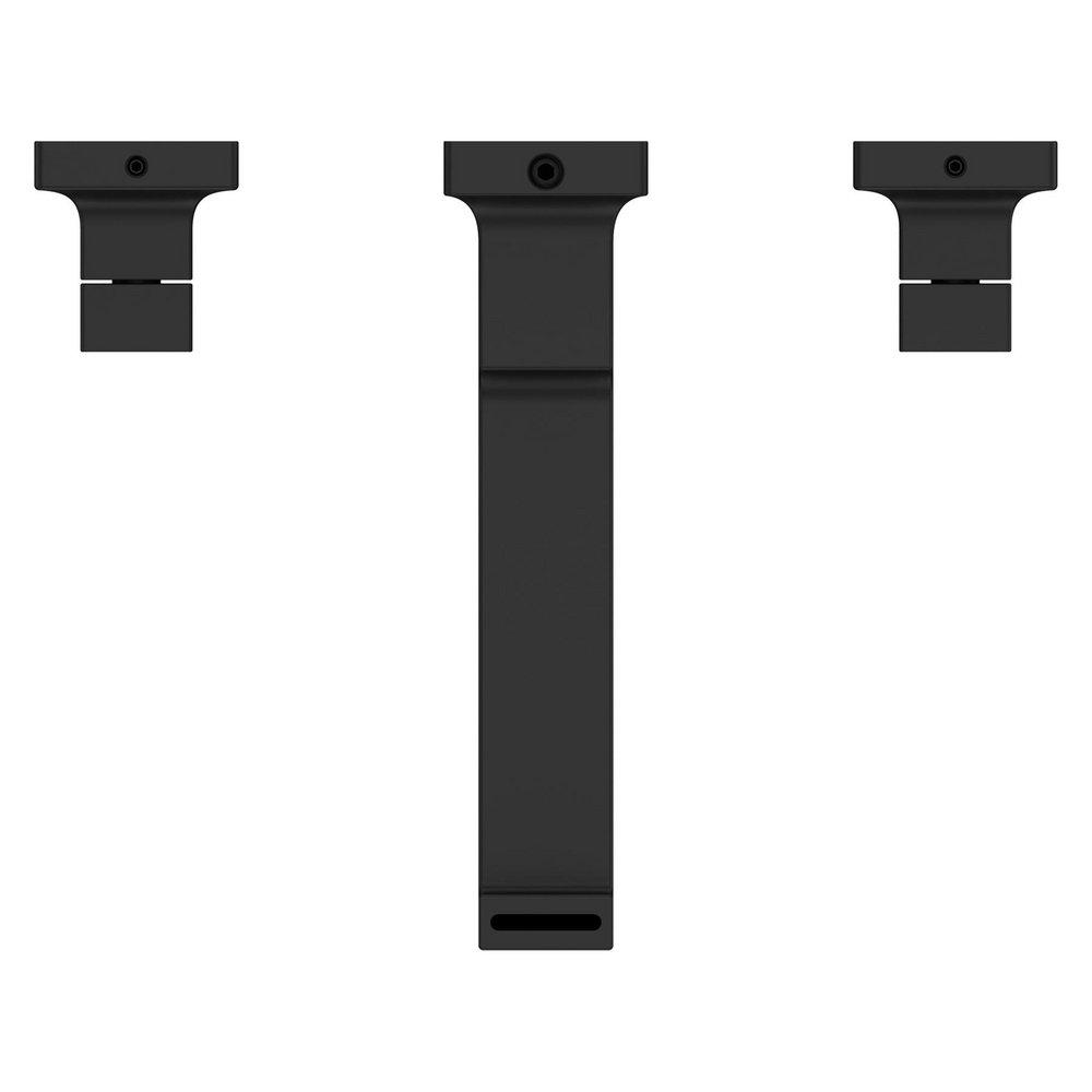 Two Handle Widespread Bathroom Sink Faucet in Matte Black (Handles Sold Separately) 