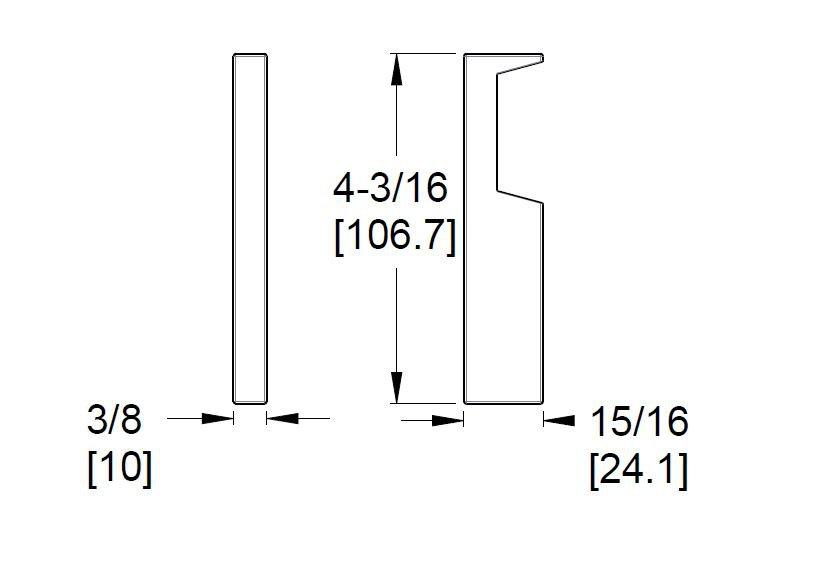 Pfister Brushed Gold 4-3/16 in Metal Handle 