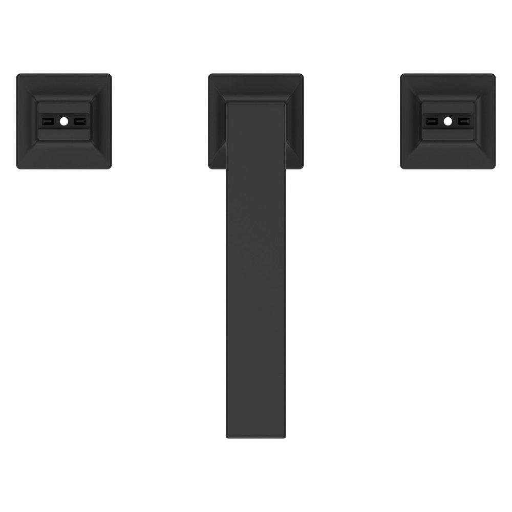 Two Handle Widespread Bathroom Sink Faucet in Matte Black (Handles Sold Separately) 