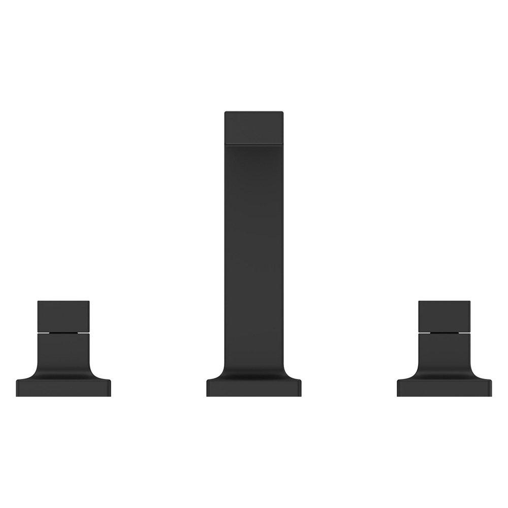 Two Handle Widespread Bathroom Sink Faucet in Matte Black (Handles Sold Separately) 