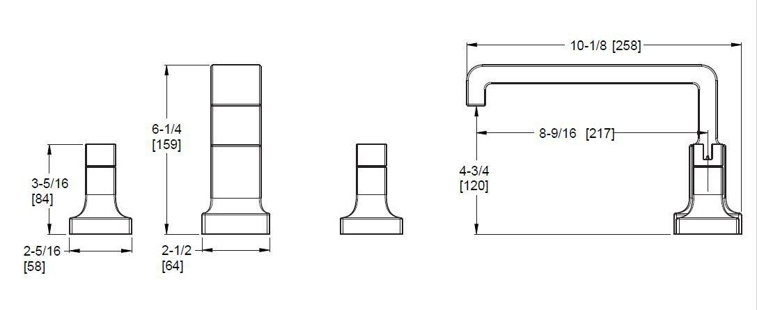 Pfister Polished Nickel Two Handle Roman Tub Faucet (Trim Only) 
