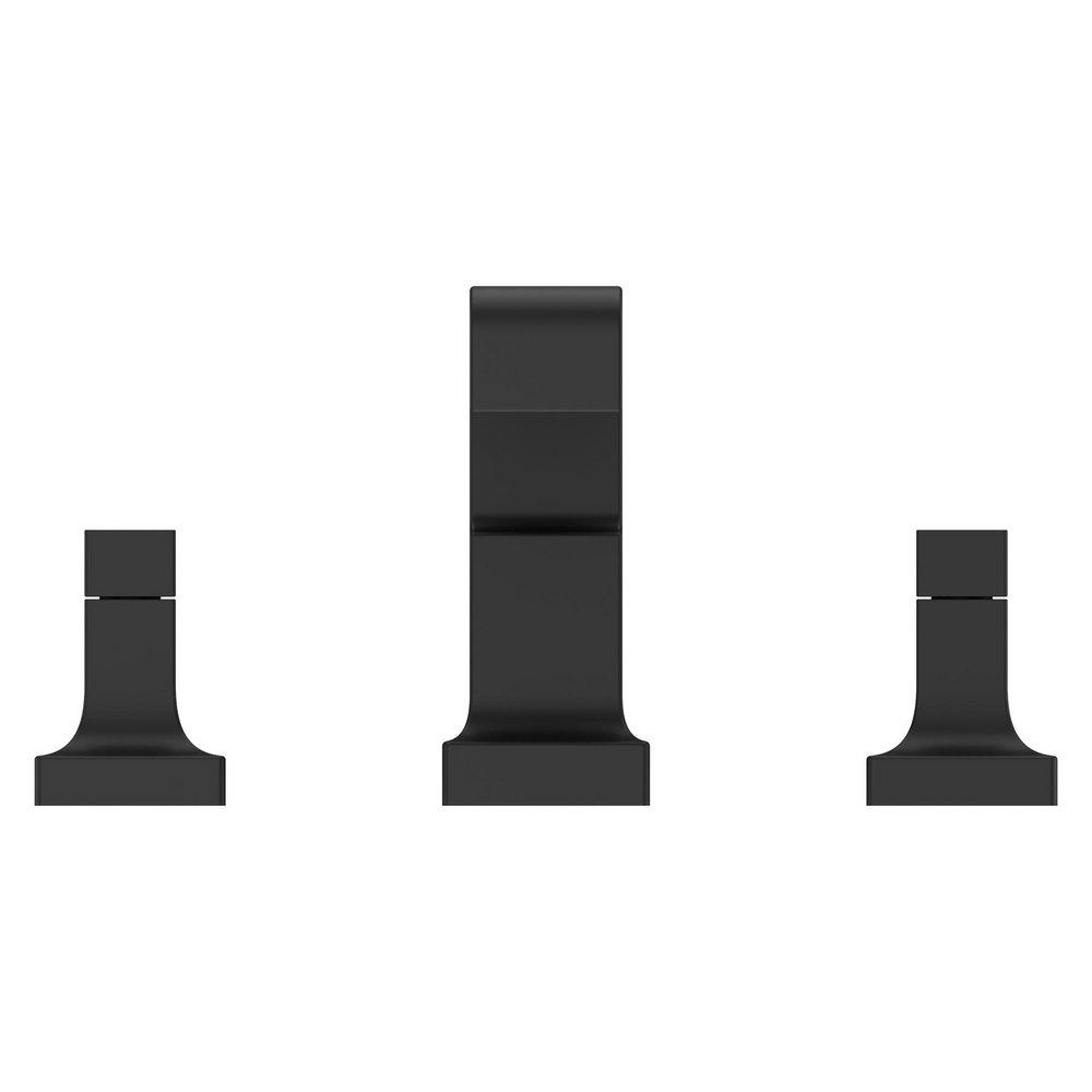 VERVE 2-HANDLE COMPLETE DECK MOUNTED RT TRIM IN MATTE BLACK 