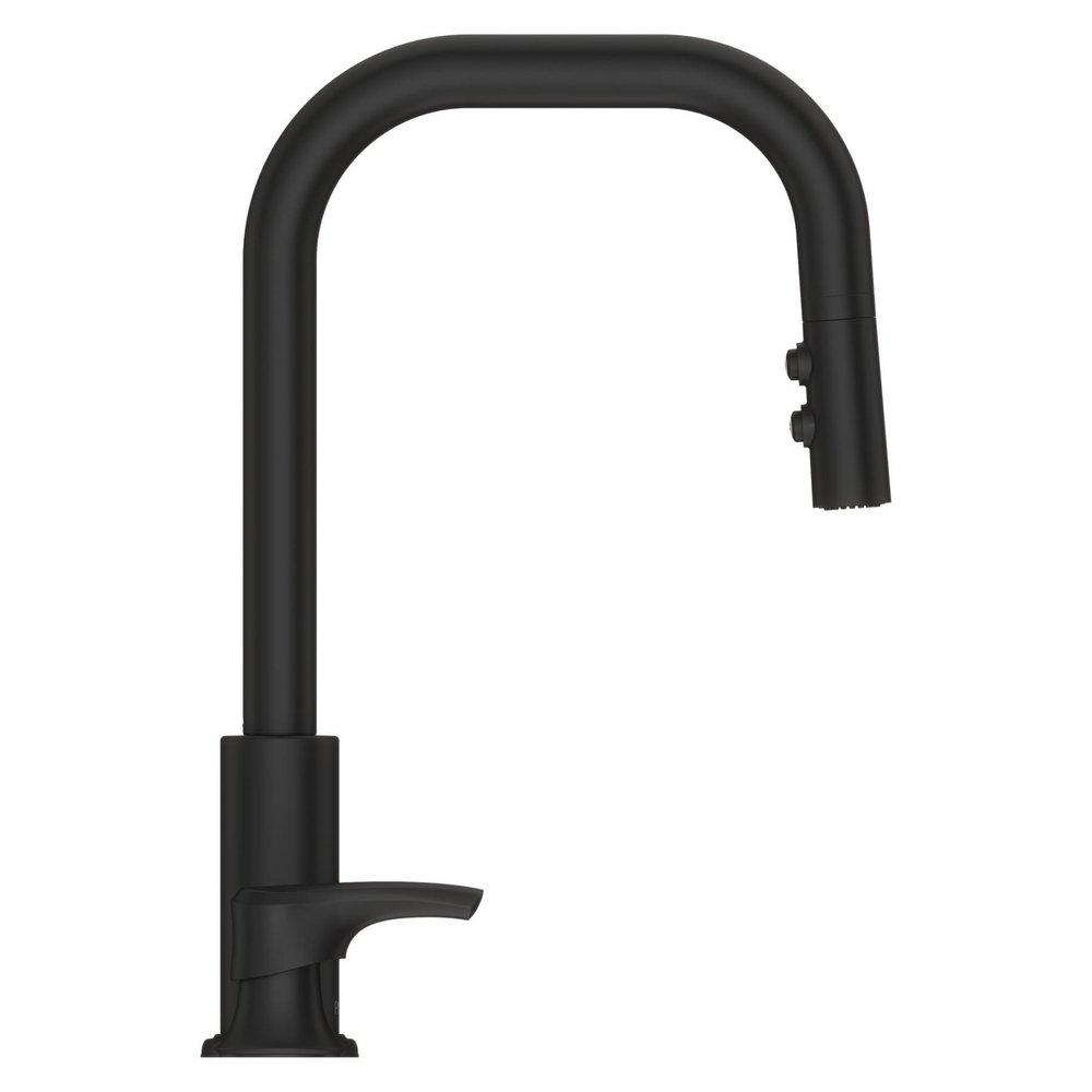ZANNA 1-HANDLE PULL-DOWN KITC FAUCET IN MATTE BLACK 