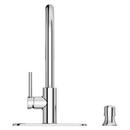 Single Handle Pull Down Kitchen Faucet in Polished Chrome 