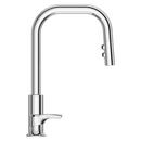 Single Handle Pull Down Kitchen Faucet in Polished Chrome 
