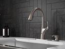 Pfister Spot Defense Stainless Steel Single Handle Pull Down Kitchen Faucet 