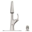 Pfister Spot Defense Stainless Steel Single Handle Pull Down Kitchen Faucet 