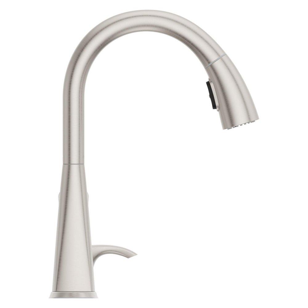 Pfister Spot Defense Stainless Steel Single Handle Pull Down Kitchen Faucet 