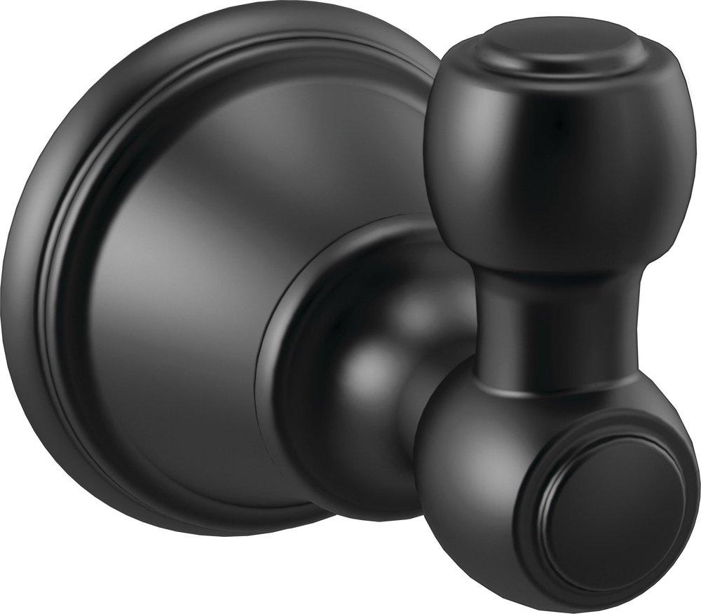 1-Hook Robe Hook in Matte Black image number 0