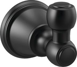 1-Hook Robe Hook in Matte Black
