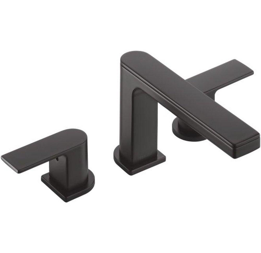Two Handle Roman Tub Faucet in Matte Black 