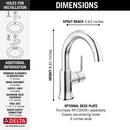 DELTA TRINSIC SINGLE HANDLE BATHROOM FAUCET image number 1