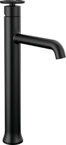 Single Handle Monoblock and Vessel Filler Bathroom Sink Faucet in Matte Black 
